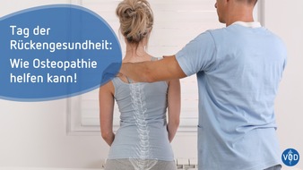 Verband der Osteopathen Deutschland e.V.: 15. März 2023: Tag der Rückengesundheit / Schmerzfrei dank Osteopathie: Studie belegt Wirksamkeit