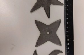 Bundespolizeidirektion Sankt Augustin: BPOL NRW: Bundespolizei stellt verbotene Wurfsterne am Flughafen K&ouml;ln/Bonn sicher