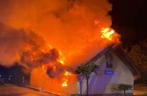 Landespolizeiinspektion Nordhausen: LPI-NDH: Ergänzungsmeldung: Schützenhaus niedergebrannt - Kriminalpolizei nimmt Ermittlungen auf