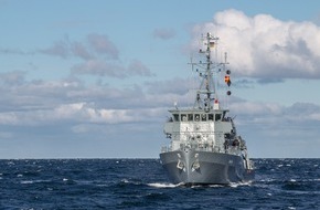 Presse- und Informationszentrum Marine: Minenjagdboot "Homburg" kehrt nach vier Monaten heim