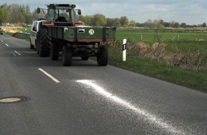 Polizeiinspektion Cuxhaven: POL-CUX: Land- und Forstwirtschaftliche Fahrzeuge kontrolliert