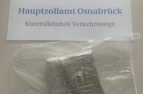 Hauptzollamt Osnabrück: HZA-OS: Mit Koks in der Tasche auf Reisen; Drogenkurier festgenommen