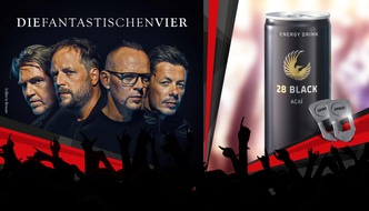 28 BLACK: 28 BLACK Ticket-Gewinnspiel geht in den Endspurt / Energy Drink 28 BLACK verlost Tickets für Fanta 4 und Coldplay (FOTO)