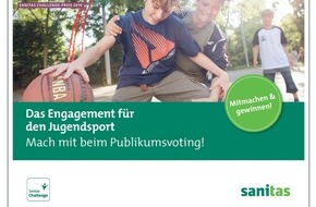 Sanitas Krankenversicherung: Förderpreis im Jugendbreitensport
Sanitas Challenge-Preis 2018: Wer gewinnt das Publikumsvoting?