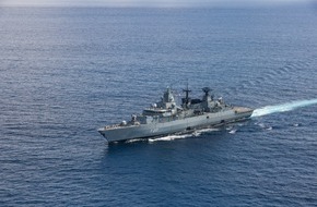 Presse- und Informationszentrum Marine: Nächstes Ziel: Heimathafen / Fregatte "Bayern" kehrt vom NATO-Auftrag in der Ägäis zurück