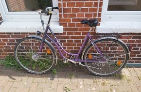 Polizeiinspektion Rotenburg: POL-ROW: ++ Wem gehört das lilafarbene Damenrad? ++