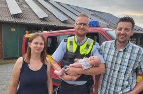 Polizei Paderborn: POL-PB: Polizist fährt werdende Mutter in die Klinik - Mutter und Kind sind wohlauf