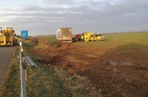 Polizeipräsidium Rostock: POL-HRO: LKW-Unfall auf der BAB 19, km 89