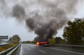 Polizeiinspektion Harburg: POL-WL: LKW Brand auf der A 7