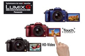 Panasonic Deutschland: LUMIX DMC-G2 - Die erste Systemkamera für Foto und HD-Video mit Touch-Autofokus* (mit Bild)
