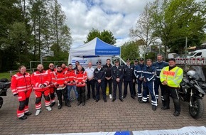 Polizeipräsidium Südhessen: POL-DA: Brombachtal: Motorradfahrer der Polizei Südhessen und Niedersachsen gemeinsam bei Biker Safety Tour