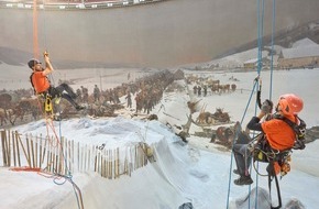 Bourbaki Panorama Luzern: Aussergewöhnliches Restaurierungsprojekt: Das Bourbaki Panorama Luzern erhält einen neuen «Himmel»