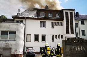 Feuerwehr Ahlen: FW-WAF: Dachstuhlbrand