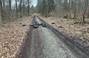 Polizeidirektion Montabaur: POL-PDMT: 15 Altreifen illegal im Wald entsorgt / M&ouml;gliche Augenzeugen gesucht