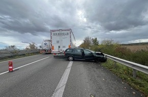 Polizeidirektion Landau: POL-PDLD: Alkoholisiert in die Leitplanke