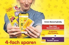 Netto Marken-Discount Stiftung & Co. KG: 4-fach sparen bei Netto: Preiskampagne sorgt für Entlastung privater Haushalte