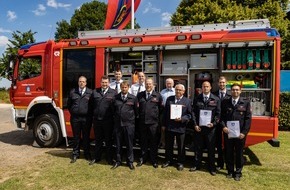 Freiwillige Feuerwehr Wachtberg: FW Wachtberg: Ehrungen und Beförderungen am Gemeindefeuerwehrtag (03.07.2022)