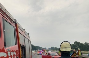 Feuerwehr Gladbeck: FW-GLA: Verkehrsunfall auf der BAB2