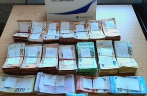 Bundespolizeiinspektion Bad Bentheim: BPOL-BadBentheim: Fast eine Viertelmillion in Plastiktüte / Clearingverfahren wegen Verdachts der Geldwäsche eingeleitet