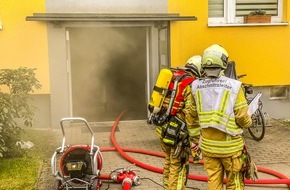 Feuerwehr Dresden: FW Dresden: Kellerbrand in einem Mehrfamiliengebäude