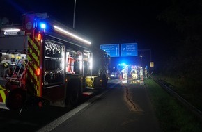 Feuerwehr Ratingen: FW Ratingen: Verkehrsunfall auf der BAB 44 mit mehreren Verletzten
