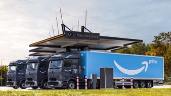 Amazon Deutschland Services GmbH: Amazon bringt mehr als 50 Mercedes-Benz eActros 600 auf deutsche Stra&szlig;en