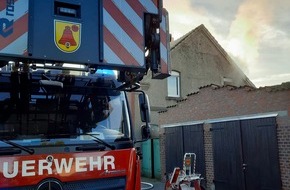 Freiwillige Feuerwehr Olfen: FW Olfen: Zimmerbrand in einem Einfamilienhaus - keine Verletzten