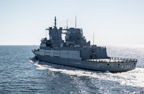 Presse- und Informationszentrum Marine: Fregatte "Nordrhein-Westfalen" l&ouml;st die "Sachsen-Anhalt" im Mittelmeer ab