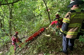 Feuerwehr Herdecke: FW-EN: Unfall am Silbersee - Aufwändige Rettung eines 16-jährigen Jugendlichen