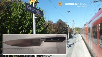 Bundespolizeidirektion München: Bundespolizeidirektion München: Bedrohungslage mit Messer / Exhibitionist im Zug