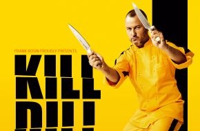 Kabel Eins: Frank Rosin wird zu Uma Thurman - kabel eins wirbt mit "Kill Dill"-Küchen-Action für den Start von "Rosins Restaurants" am neuen kabel eins-Dienstagabend