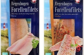 Lidl: Lidl Deutschland informiert über einen Warenrückruf des Produktes "Nautica Regenbogen Forellenfilets, 125 g" des Herstellers Agustson a/s.