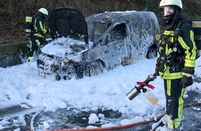 Feuerwehr Bochum: FW-BO: PKW-Brand auf der A 40