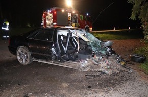 Polizeidirektion Wittlich: POL-PDWIL: Alleinunfall mit schwer verletztem Fahrer