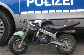 Polizeiinspektion Hildesheim: POL-HI: Kinder und Jugendliche in Sibbesse mit Eigenbau eines Pocketbike unterwegs, unverantwortlicher Leichtsinn