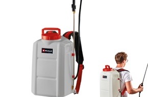 Einhell Germany AG: Carefully targeted plant care with the new Power X-Change Cordless Pressure Sprayer