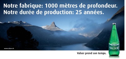 Valser Mineralquellen: Valser: La star de notre nouvelle campagne est âgée de deux millions d'années