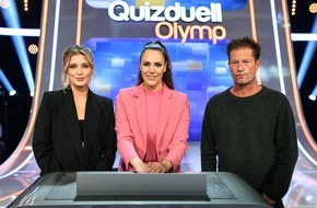 ARD Das Erste: Die "Schweigers" gegen den Olymp: Luna und Til Schweiger bei Esther Sedlaczek/ "Quizduell-Olymp" am Freitag, 31. März, 18:50 Uhr im Ersten