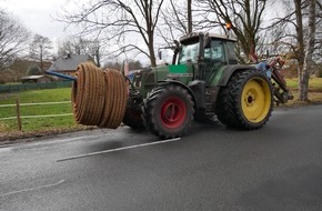 Polizeiinspektion Rotenburg: POL-ROW: ++ Polizei kontrolliert landwirtschaftlichen Verkehr - Hohe Beanstandungsquote ++