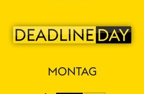 Sky Deutschland: "Deadline Day - das Original": alles rund um den letzten Tag der Transferperiode am Montag im Free-TV auf Sky Sport News