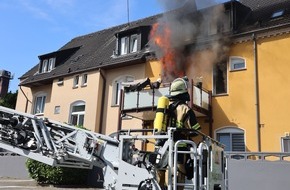 Feuerwehr Essen: FW-E: Wohnungsbrand in einem Mehrfamilienhaus - keine Verletzten