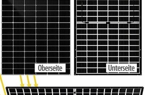 PEARL GmbH: Hocheffiziente Stromerzeugung mit TOPCon-Technologie: DAH Solar Monokristallines, bifaziales Glas-Glas-Solarmodul, 425 Watt, IP68