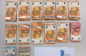 Hauptzollamt Oldenburg: HZA-OL: Kontrolleinheit des Zolls stellt über 19.000 Euro Bargeld sicher; Kontrolleinheit des Hauptzollamts Oldenburg findet Bargeld und einen gefälschten Führerschein.