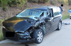 Polizeidirektion Kaiserslautern: POL-PDKL: A6/Enkenbach-Alsenborn, Ungebremst auf Sattelzug aufgefahren