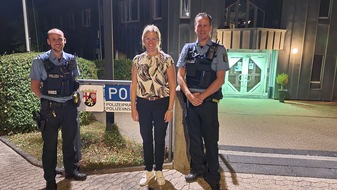 Polizeidirektion Wittlich: POL-PDWIL: Nachtrag zu Nummer 4826672 (Veröffentlichung von Bildern) - Besuch von Frau Landrätin Gieseking auf der Polizeiinspektion Daun und der Polizeiwache Gerolstein