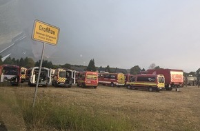 Feuerwehr Remscheid: FW-RS: Einsatz der Bereitschaft 5 beim Waldbrand im H&uuml;rtgenwald beendet