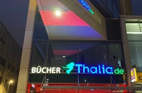 Thalia Bücher GmbH: Thalia Mayersche beteiligt sich an Lichtaktion | Ohne Handel sehen die Innenstädte ROT