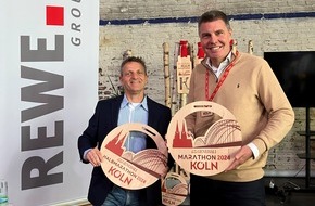 REWE Group: 26. Generali Köln Marathon: REWE Group unterstützt das Lauf-Event der Domstadt seit 23 Jahren - in diesem Jahr mit prominenter Staffel um REWE Group-CEO Lionel Souque