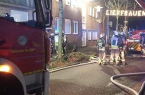 Feuerwehr Bocholt: FW Bocholt: Feuer mit Menschenleben in Gefahr in der Bocholter Innenstadt