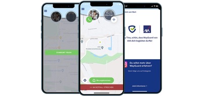 AXA Konzern AG: AXA: Unterwegs, aber sicher - Begleit-App WayGuard eine Million Mal eingesetzt